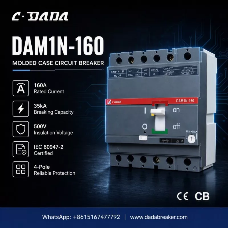 Perlindungan Presisi untuk Jaringan Industri: C·DADA DAM1N-160 MCCB