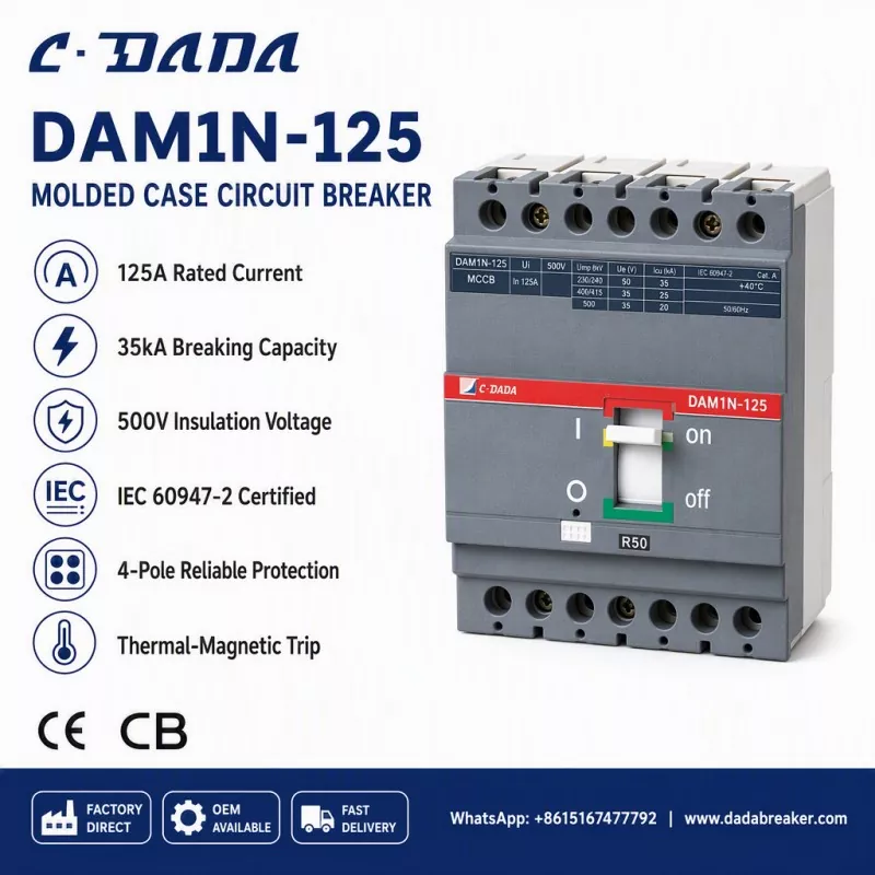 Memastikan Integritas Sub-Distribusi: Solusi MCCB C·DADA DAM1N-125