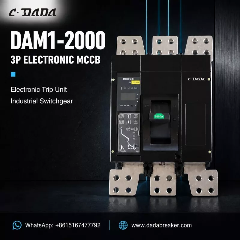 DAM1-2000 3P MCCB Elektronik untuk Switchgear Industri | C·DADA Listrik